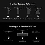 LYMAX X1 Curved Monitor Light Bar with Radar Sensor