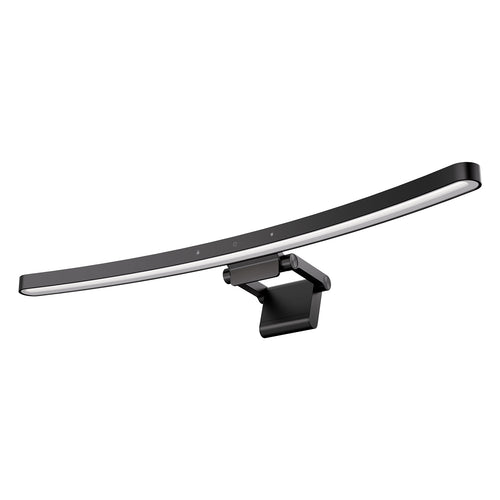 LYMAX D010 black curved monitor light bar, touch control clip-on screen hanging lamp white background product shot